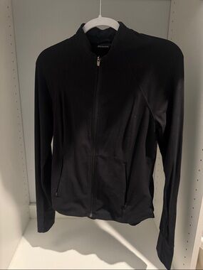 Athleta Salutation Black Utility Zip Jacket S Petite